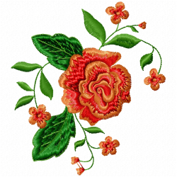 Flowers And Tree Embroidery Design 7 Flowers And Tree Embroidery Design 7